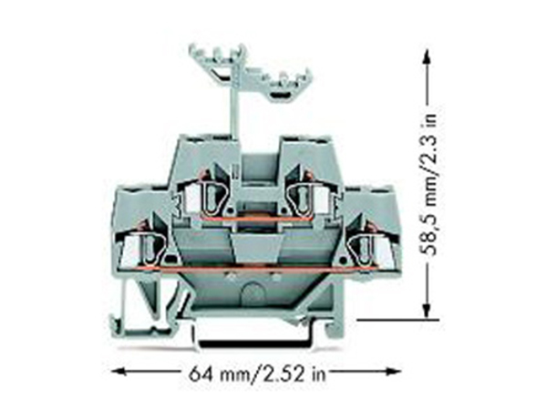 TD2.5-440 series double-layer terminal block